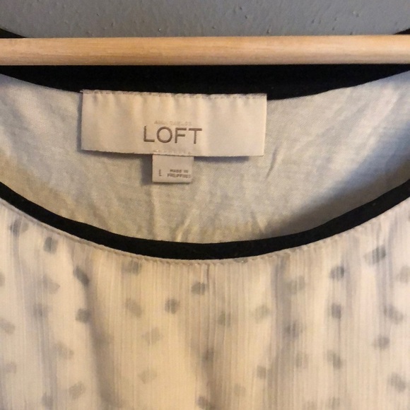 Loft Polka Dot‎ and Striped Tank Top - Picture 2 of 8